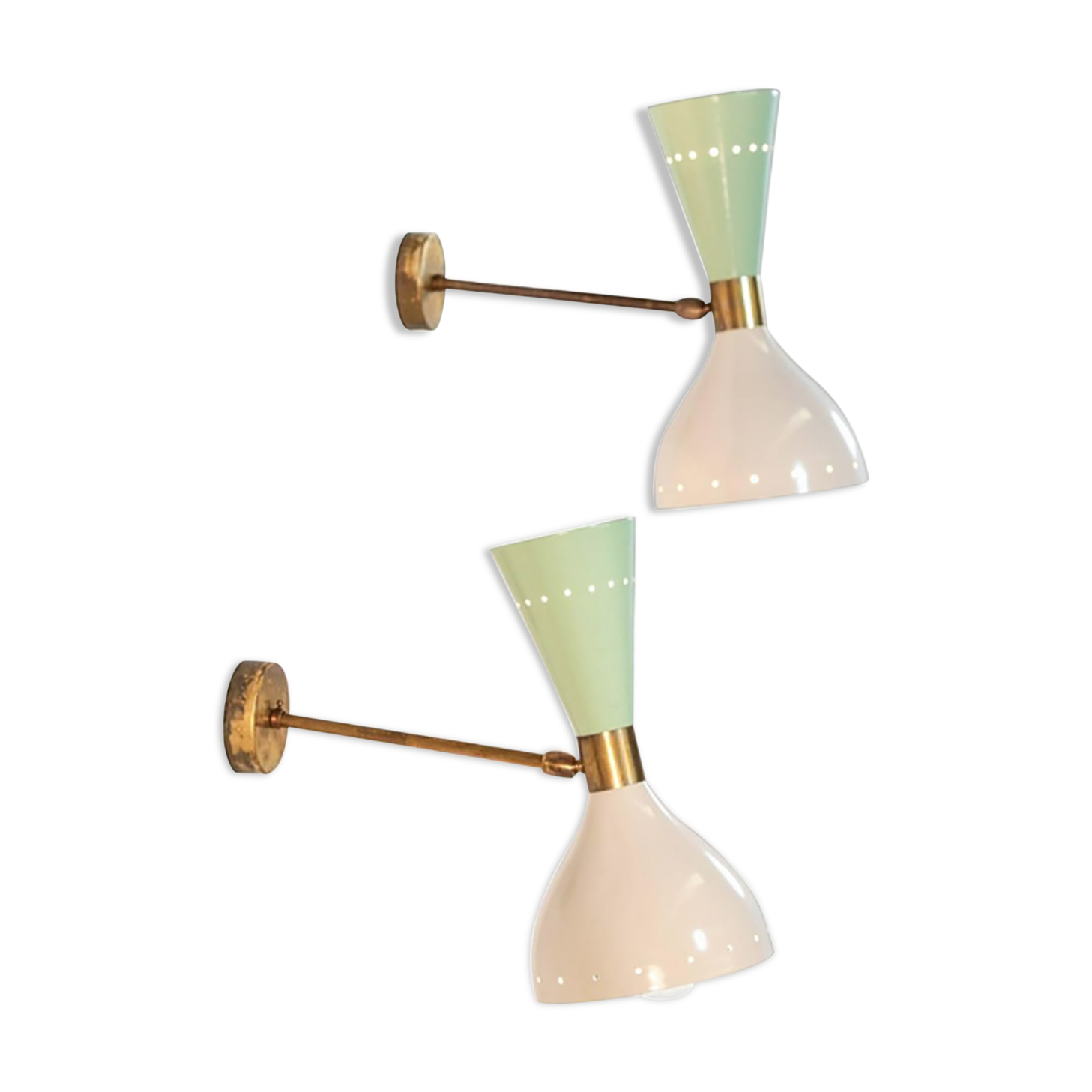 Moonlight Wall Lamp White & Green Sage