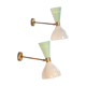 Appliques moonlight blanc & vert sauge