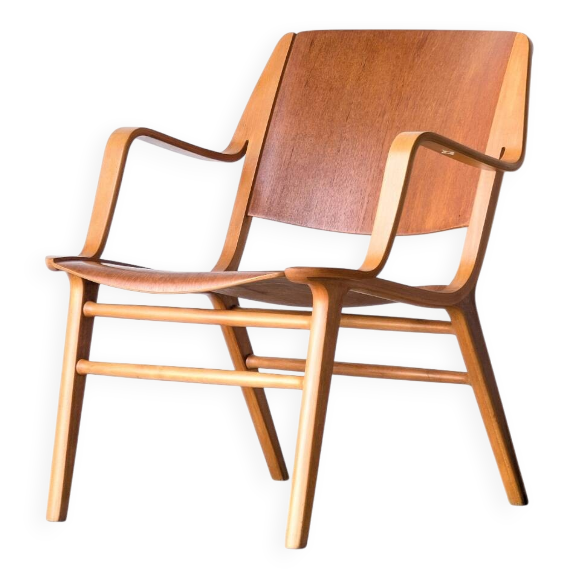 Vintage Danish armchair AX by Peter Hvidt, edition Fritz Hansen, 1950.