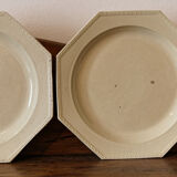 Set of 6 plates in Chantilly faience