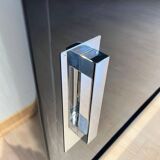 Vintage Bauhaus Office Cabinet in Black Lacquer and Mahogany, 1930