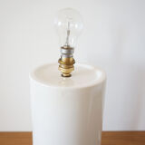 White ceramic lamp stand