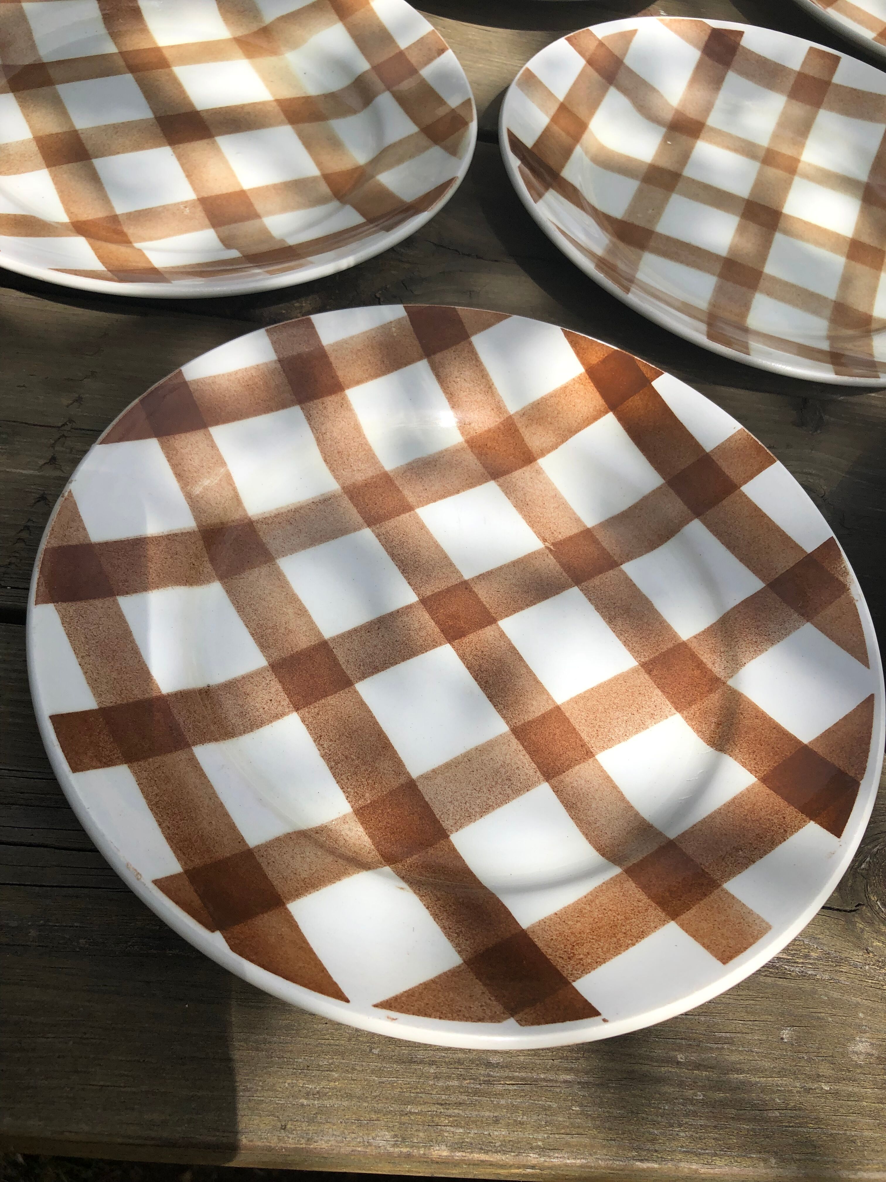 Set plates and dish Moulin des Loups