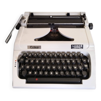 Machine à écrire portable vintage fonctionnelle Erika, ruban neuf