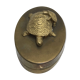 Bronze brass turtle box Decorative jewelry box vintage 50s oval lid