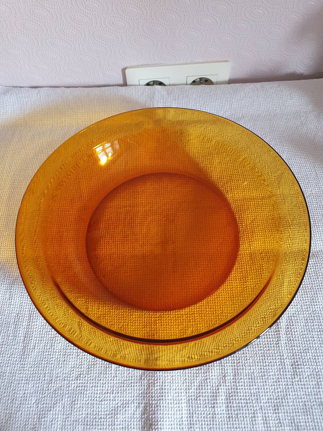 Plat Ovale Vintage Duralex Couleur Ambre - Made In France, Déco Rétro Pour Cuisine