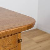 Art Deco Oak Freestanding Desk by Gunnar Ericsson for Facit AB Buromöbel