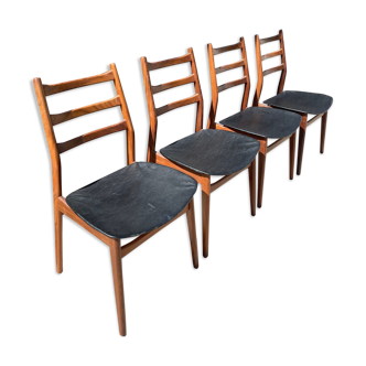 Lot de 4 chaises vintage