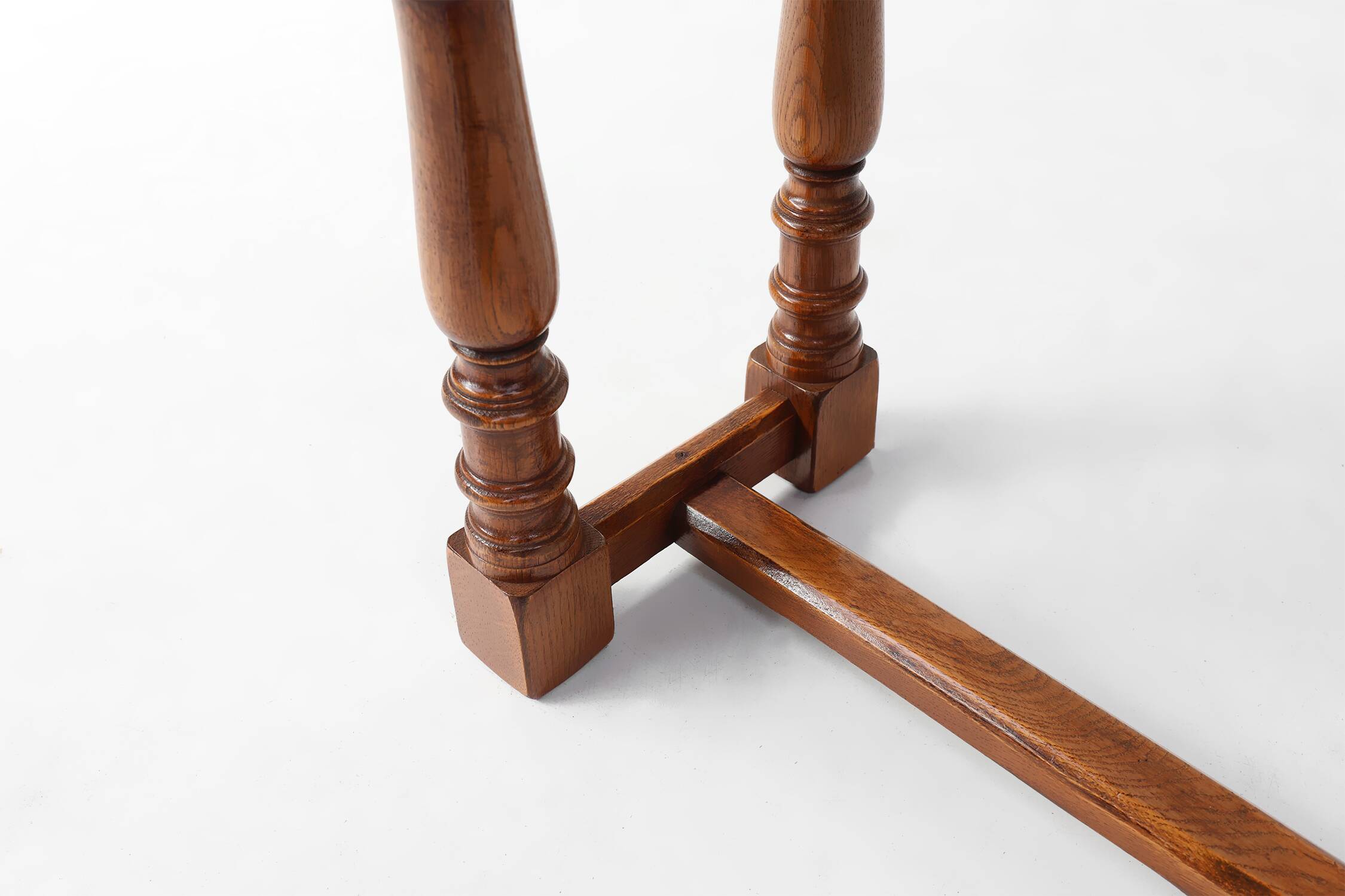 Console rustique en chêne avec tiroir, Belgique vers 1800