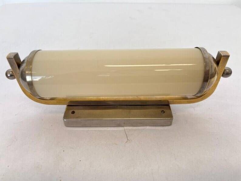 Bauhaus Chrome and glass Wall Lamp, 1930s - Czechoslovakia