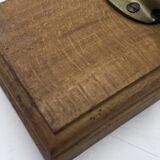 Wooden wall coat rack