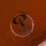 Orange suspension lamp, by Peill & Putzler, circa 1970