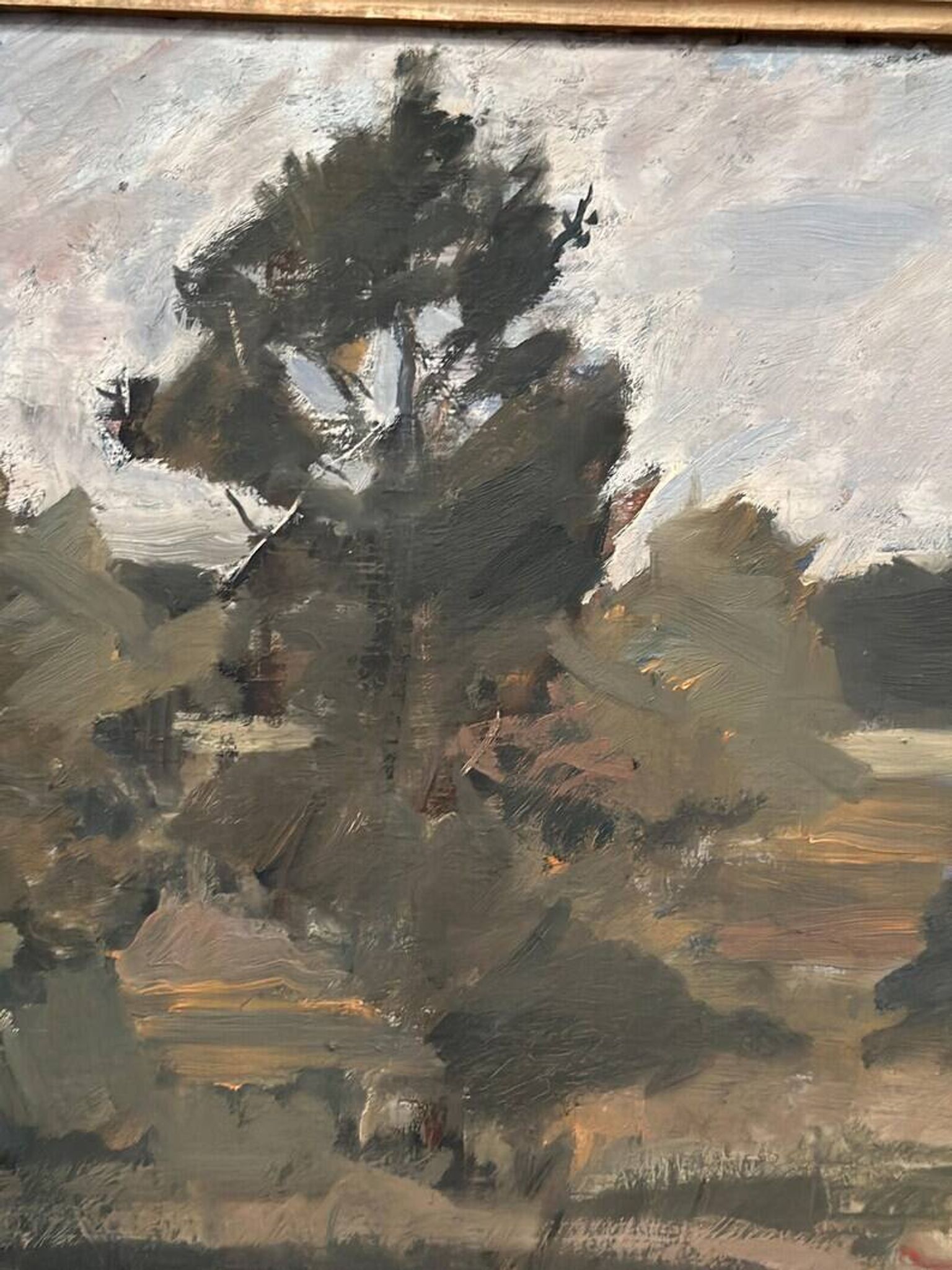 Huile sur toile originale suédoise – "Paysage" par Tornqvist – Signée – Datée 1932 – Encadrée