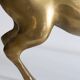 Vintage golden brass horse