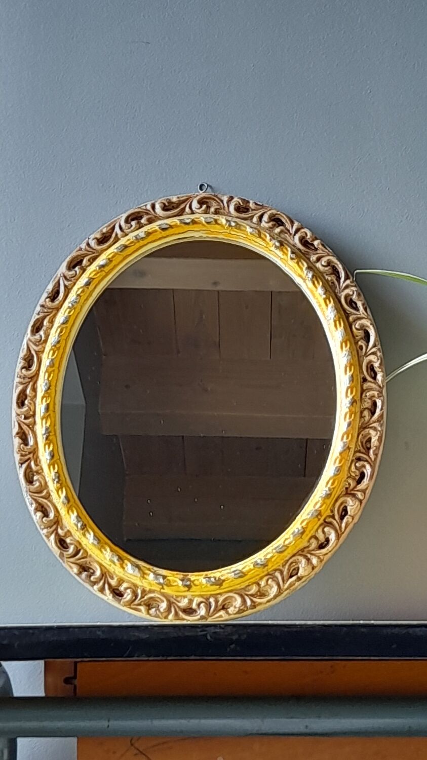 Antique stucco mirror
