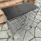 Vintage rolling cart dessert trolley