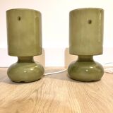Pair of khaki Lykta lamps
