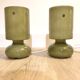 Pair of khaki Lykta lamps