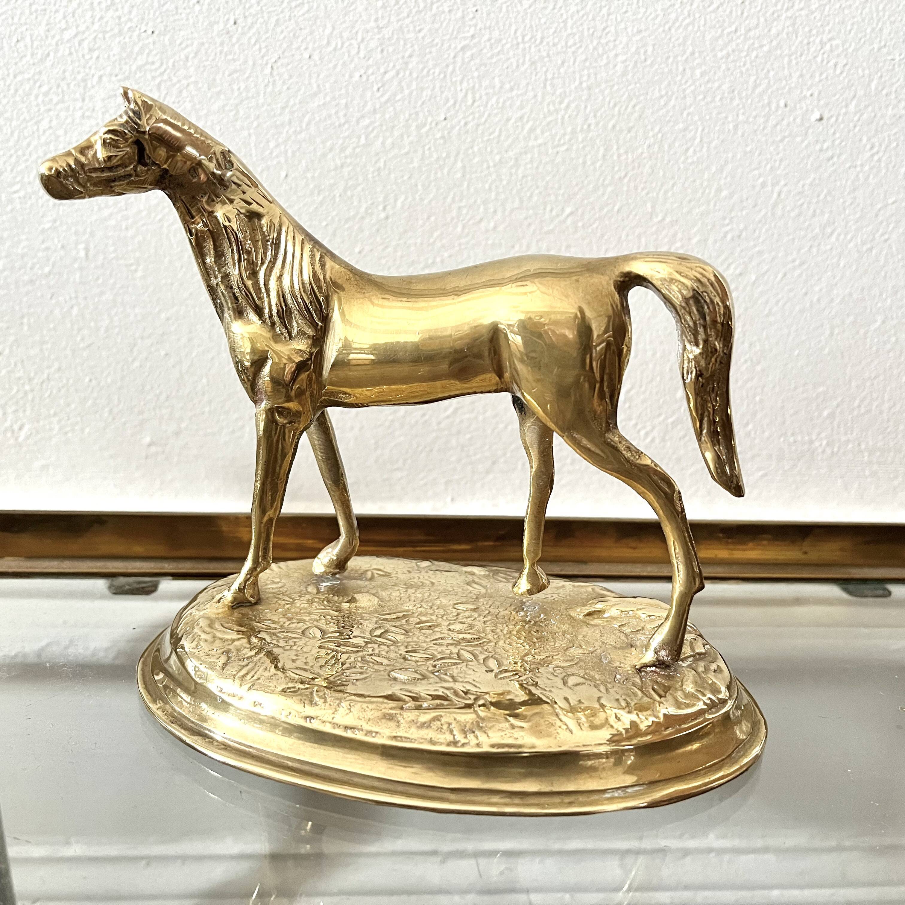 Brass horse