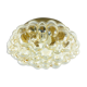 Amber bubble glass flush mount by Helena Tynell For Limburg, Germany, 1970s