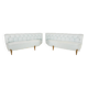 Spectacular Swedish Modern pair of sofas from Otto Schulz, 1940’s