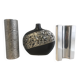 Set of 3 Large Italian Ceramic Vases Modernist Design Contemporary Art