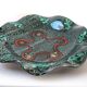 Multicolored earthenware dish