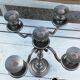 Chandelier ancien en argent, 5 branches