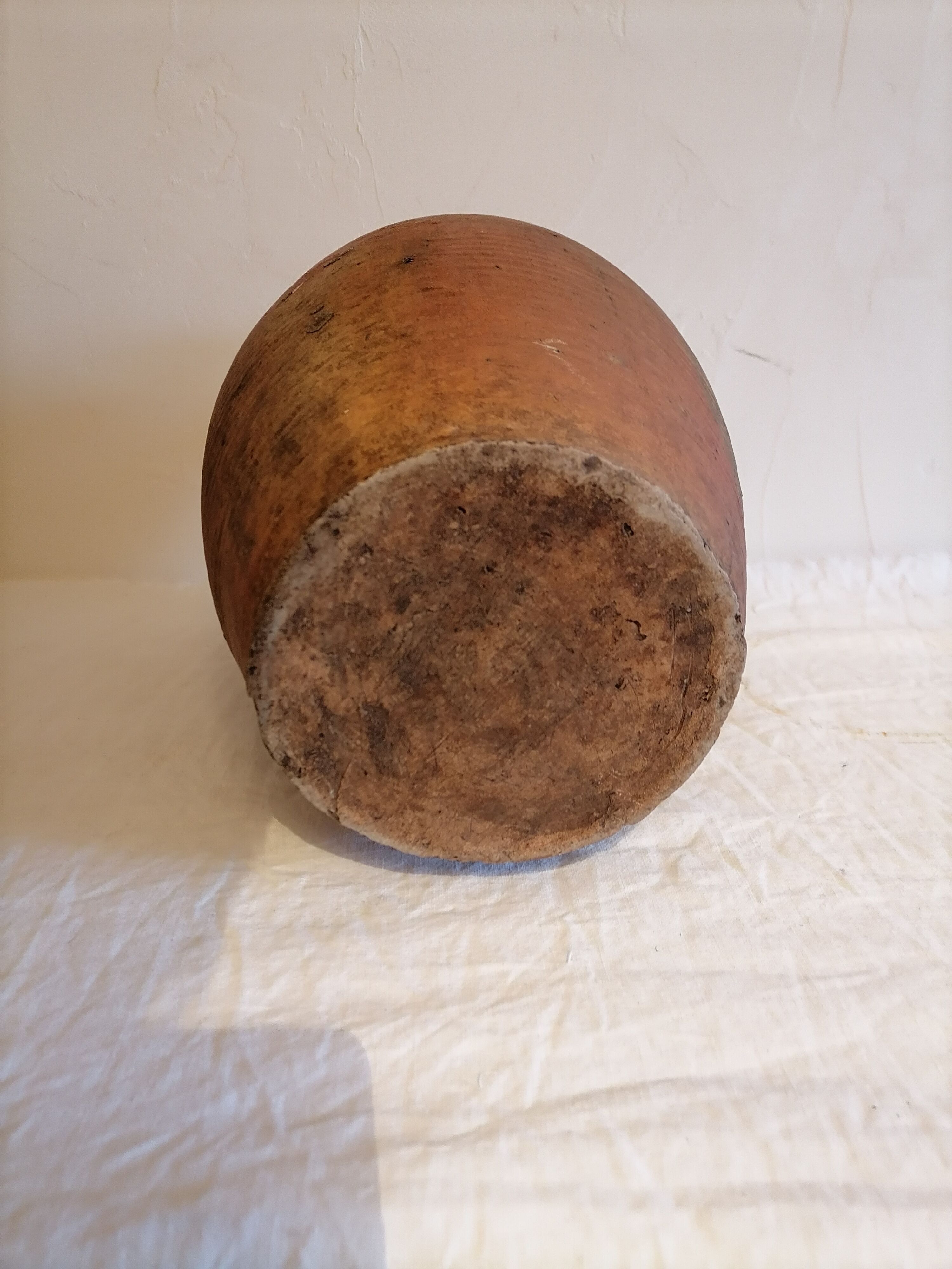 Old jar, glazed sandstone jug. Early twentieth century.