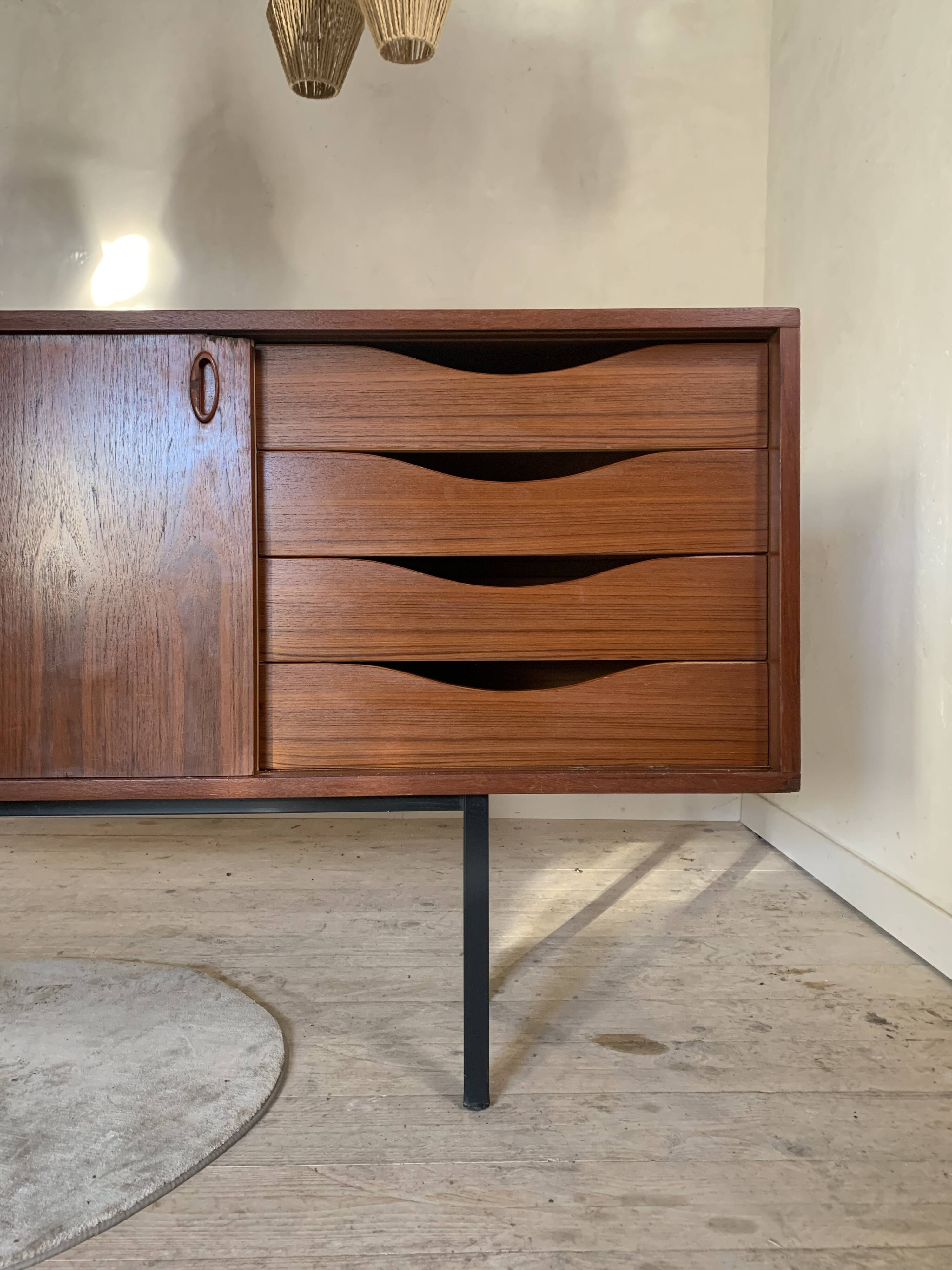 Vintage modernist teak sideboard