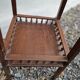 Breton saddle in solid wood with spindle decoration