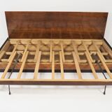 Art deco walnut sofa bed, 1960s