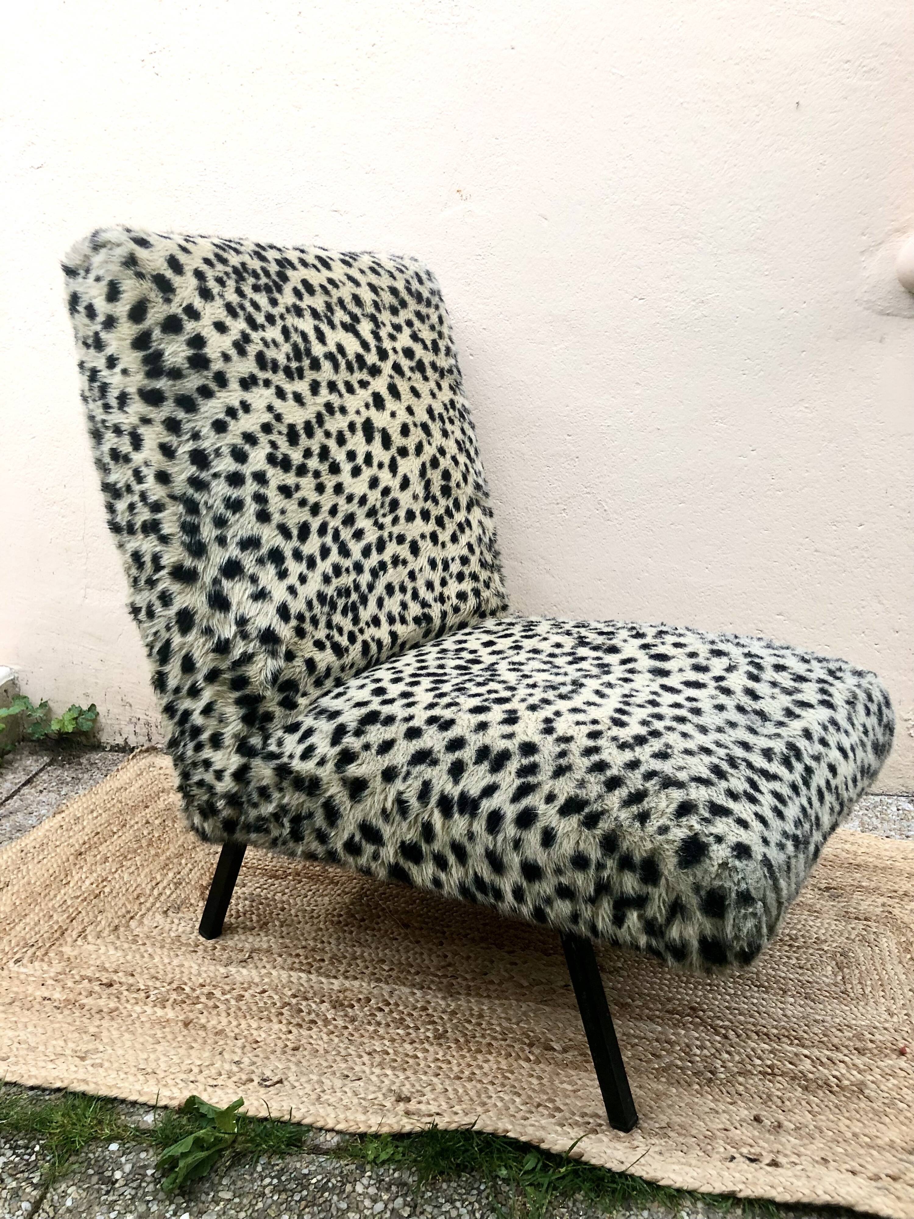 Vintage heater 50's leopard