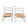 Duo de chaises vintage paillées par Charles Dudouyt.