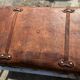 Large suitcase or trunk - leather suitcase, period 1910/1920.