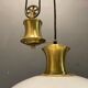 Italian brass light pendant, 1980s