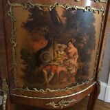 Louis XV style rounded showcase