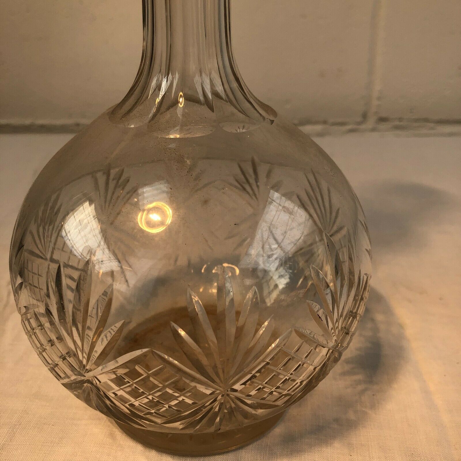Crystal bottle in the style of Saint Louis 19th century