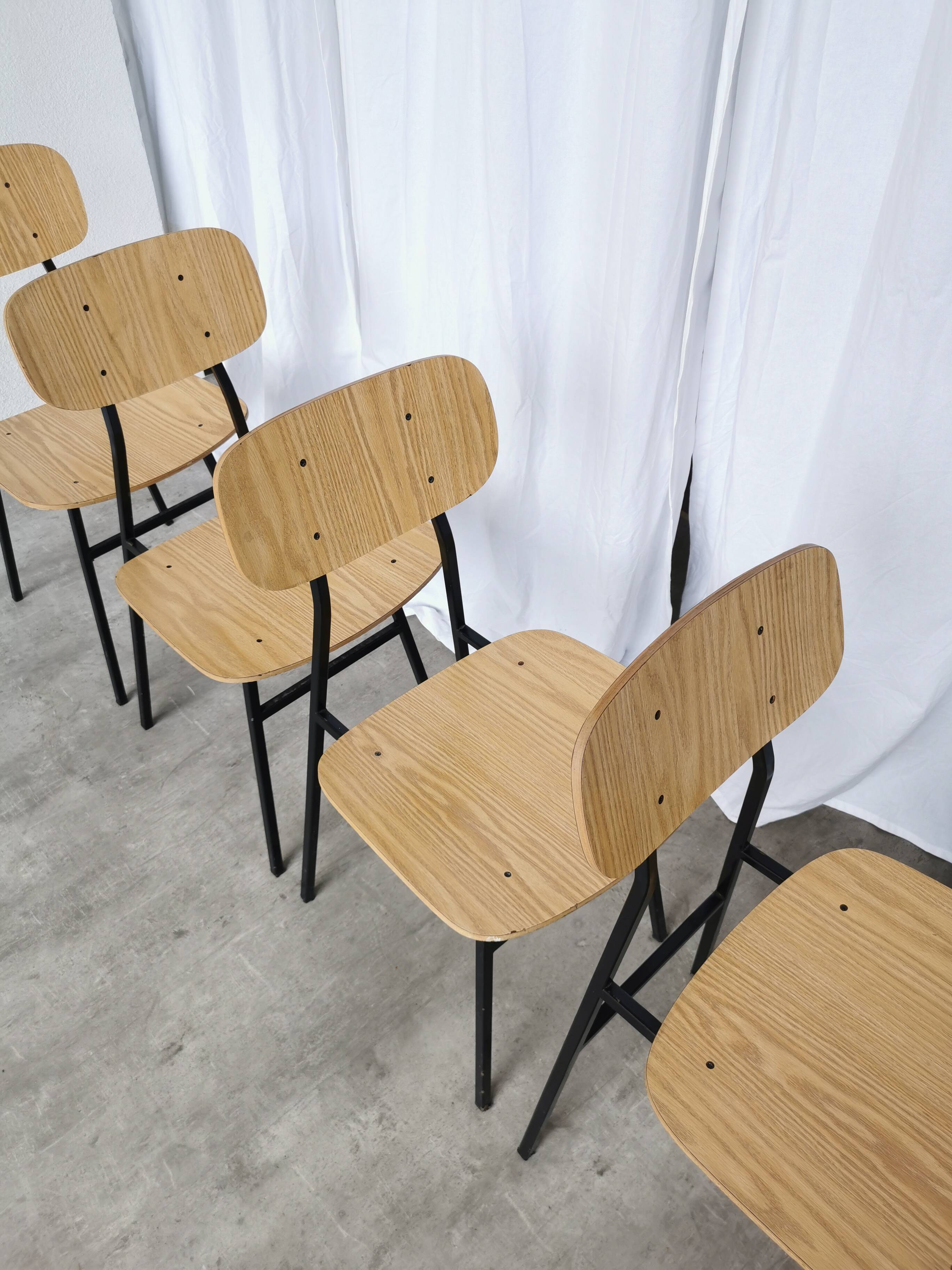 Mid-Century Modern School Chairs - STOL Kamnik - Set of 4