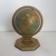 Vintage 1920 terrestrial globe world map metal USA - 25 cm