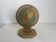 Vintage 1920 terrestrial globe world map metal USA - 25 cm
