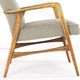 mid century vintage Fauteuil herenmodel 'Duivendrecht beige - opnieuw bekleed