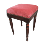 Repose pieds velours rose
