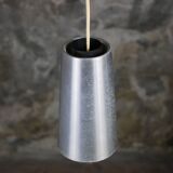 Trio of Raak steel pendant lights, 1960s