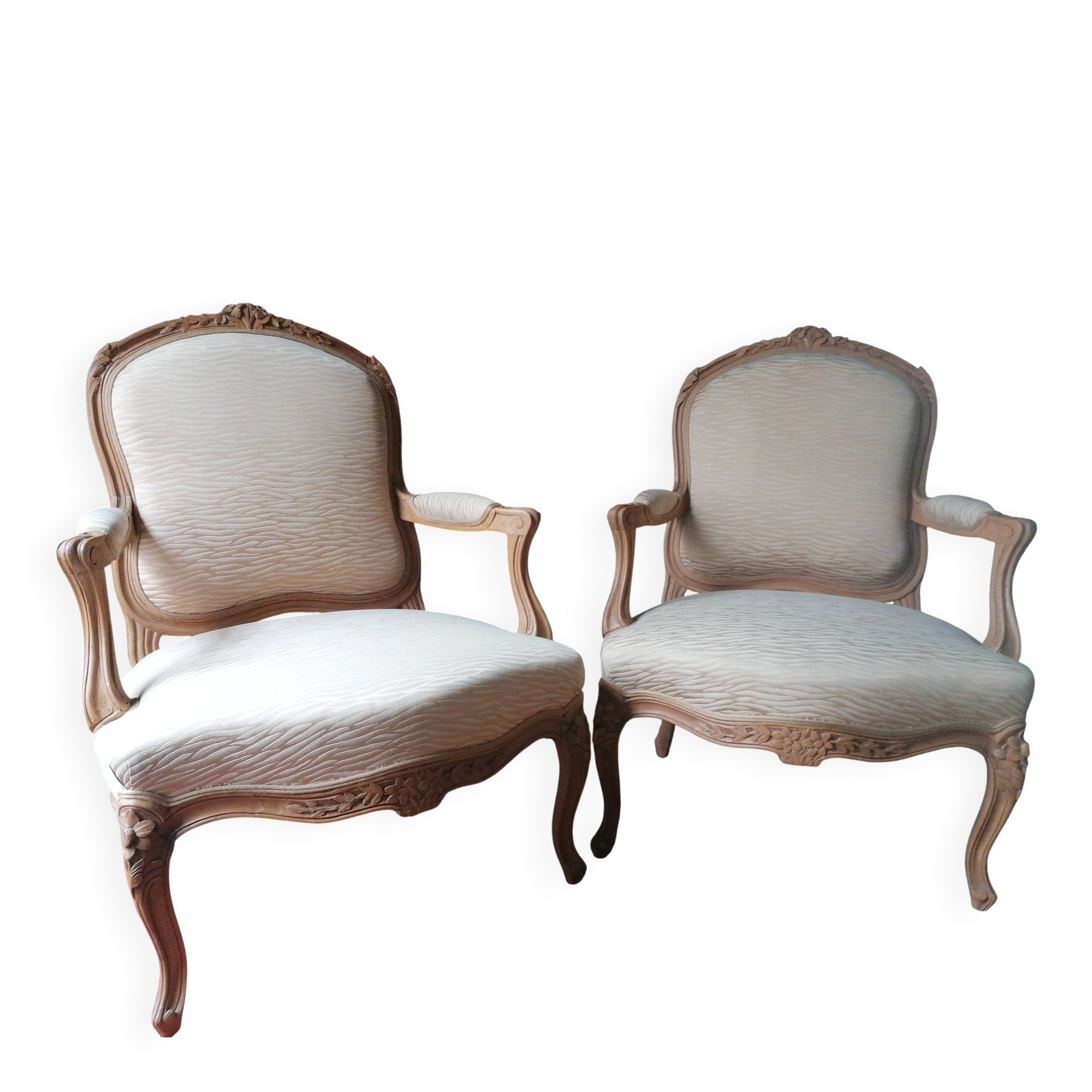 paire de fauteuils style Louis xv