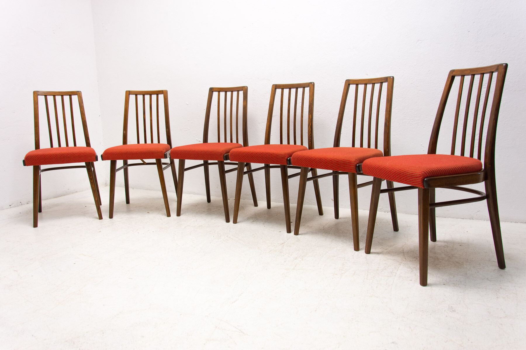 6 mid century dining chairs by Jitona, 1970s