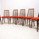 6 mid century dining chairs by Jitona, 1970s