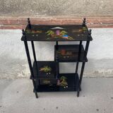 Black lacquer shelf