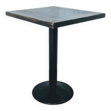 Table bistrot en bois et fer