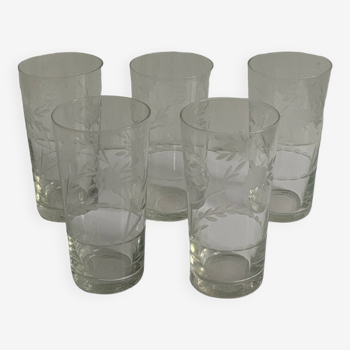 Crystal lemonade glasses